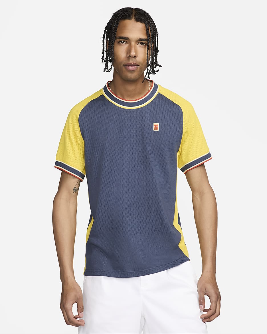 NikeCourt Heritage Men s Short Sleeve Tennis Top